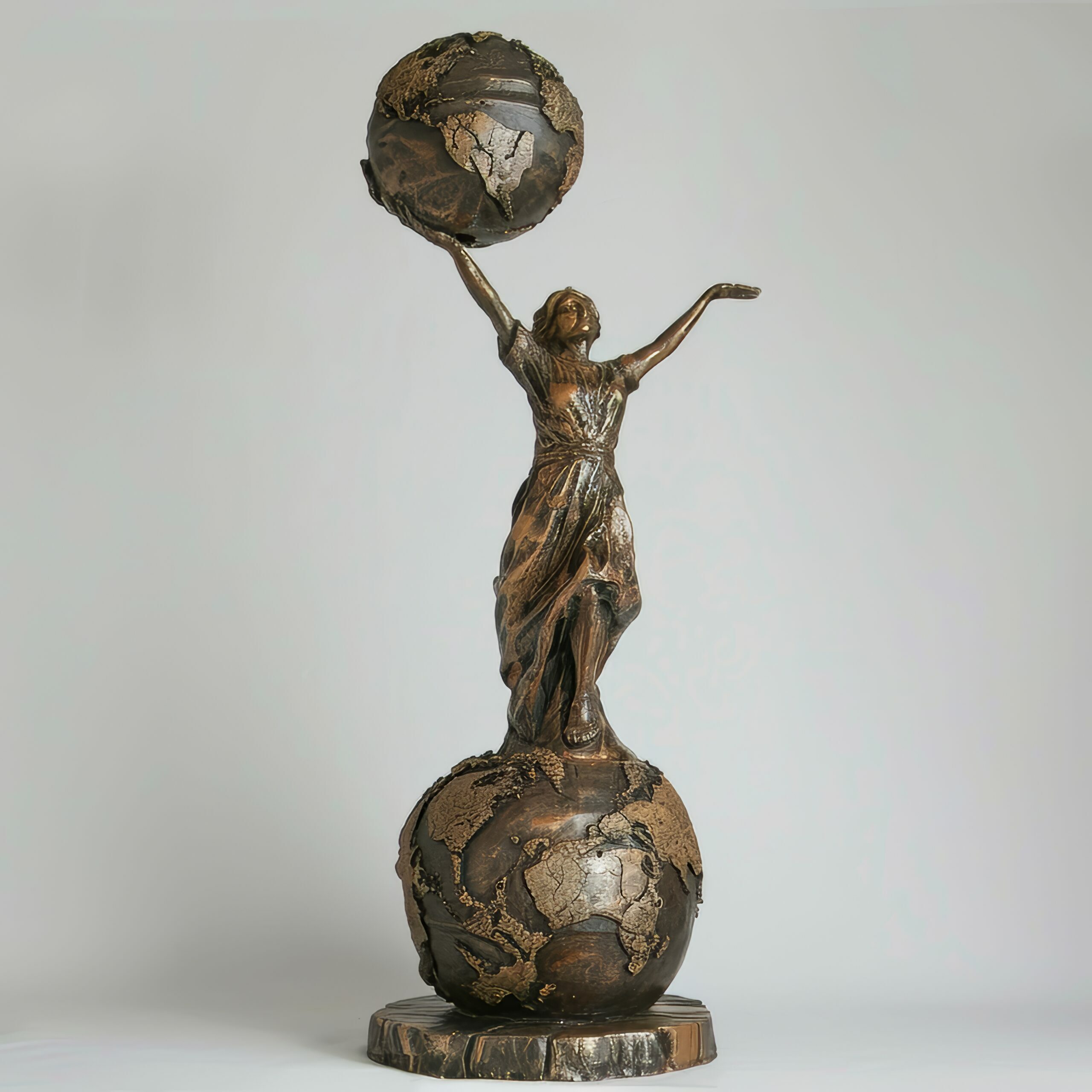 bronze-statuette-woman-holding-basketball-ball